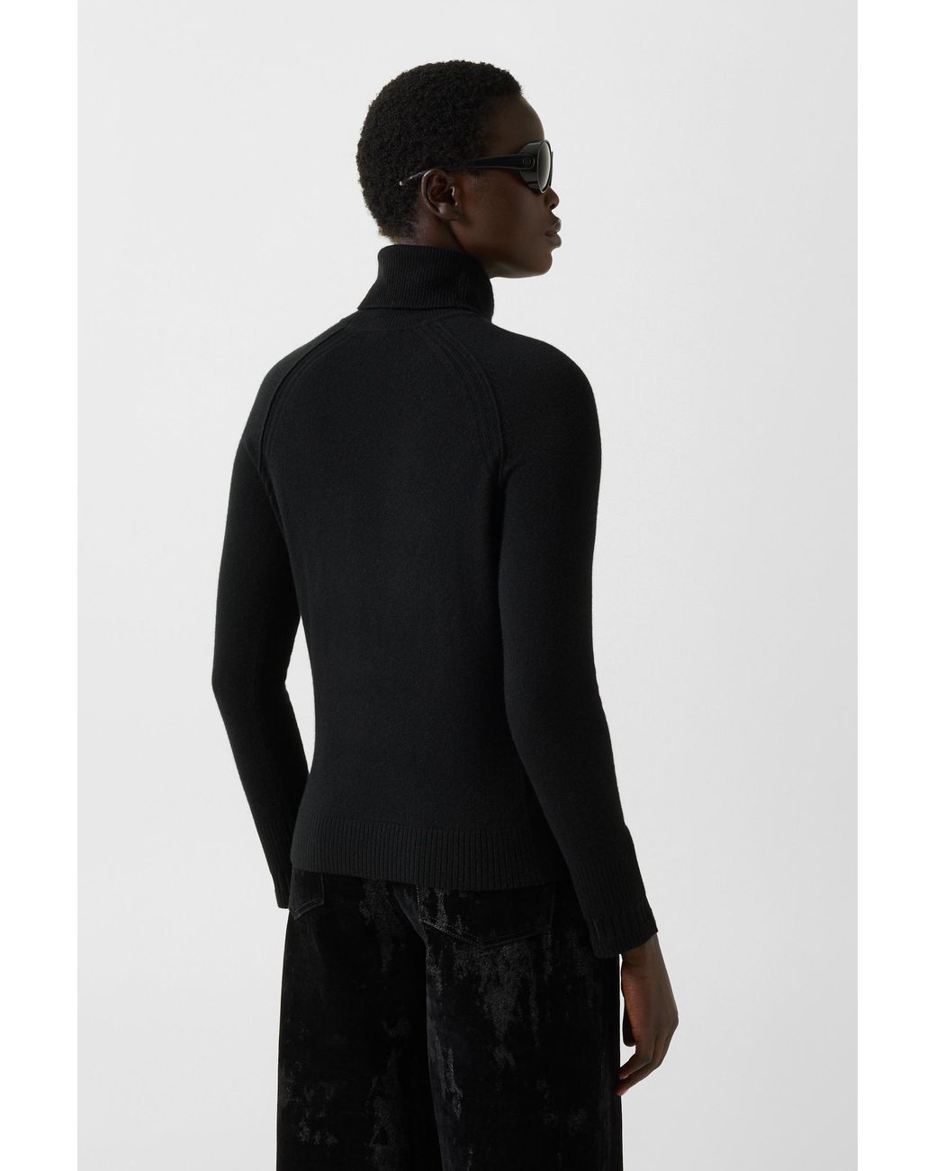 Bogner Black Vaiana Pure New Wool Cashmere Sweater