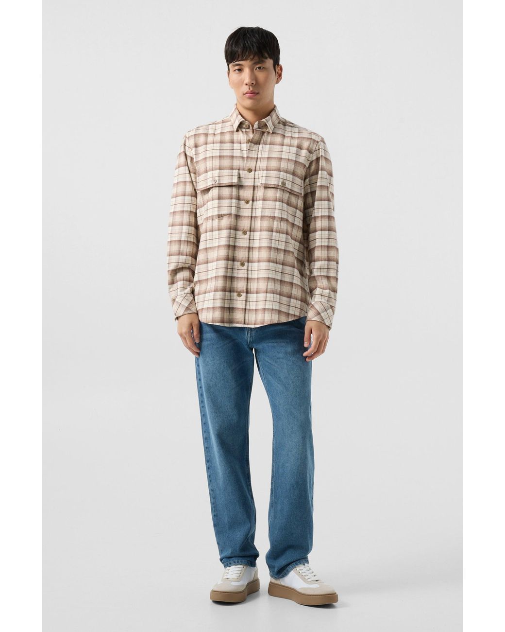 Bogner Natural Heiko Flannel Shirt for men