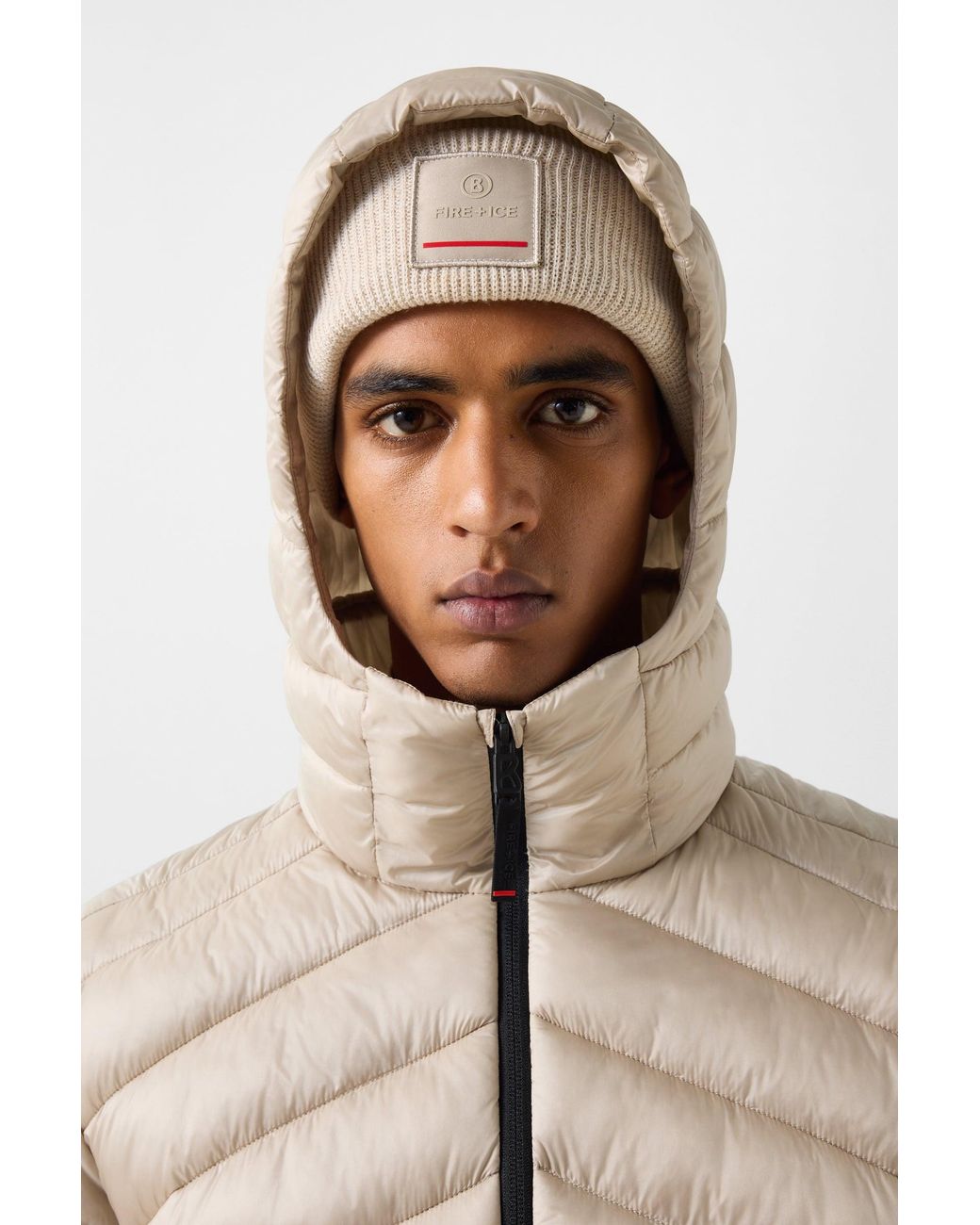 Bogner Fire + Ice Natural Elvis Quilted Jacket for men