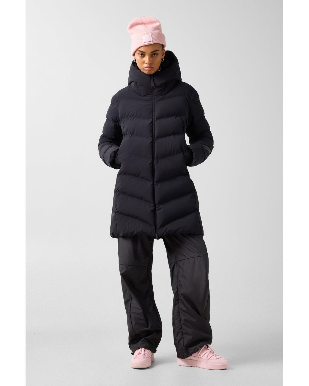 Bogner Fire + Ice Black Tec-Aen Quilted Coat For