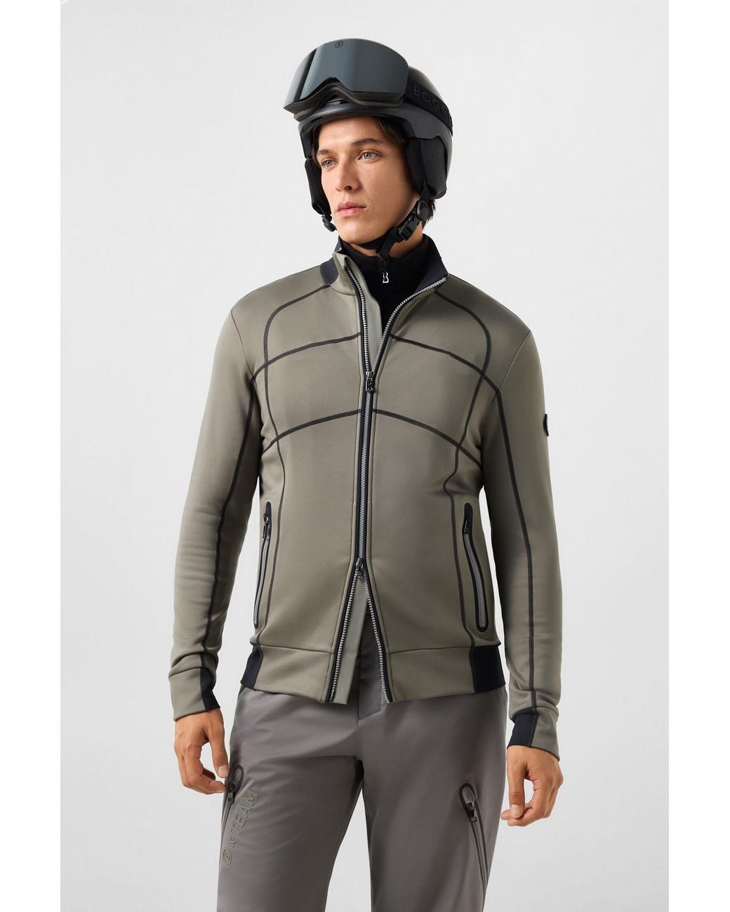 Bogner Gray Hayo Mid-layer Jacket for men