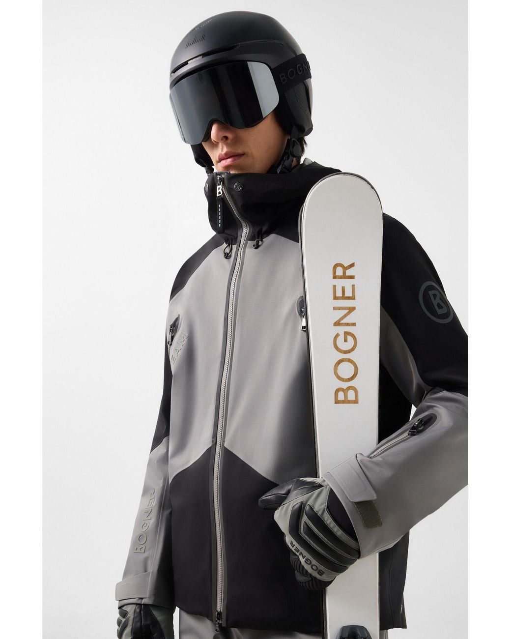 Bogner Gray Jasper Ski Jacket for men