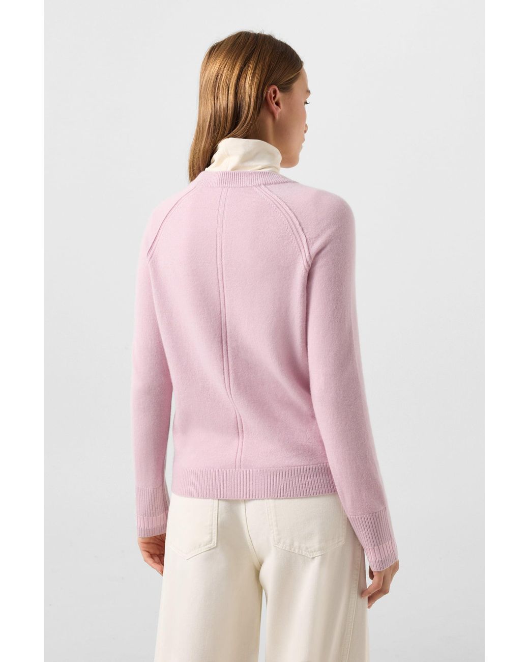 Bogner Pink Vanessa Pure New Wool Cashmere Sweater