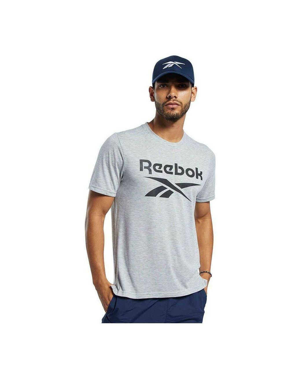 Reebok Men's Short Sleeve T-shirt Workout Ready Supremium Grey in White for  Men | Lyst