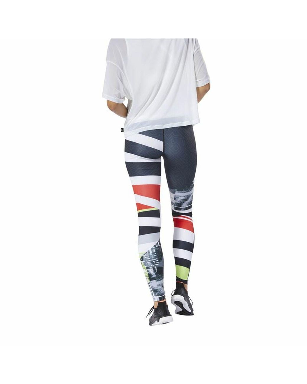 Reebok Sport leggings For Women Wor Engineered Black | Lyst