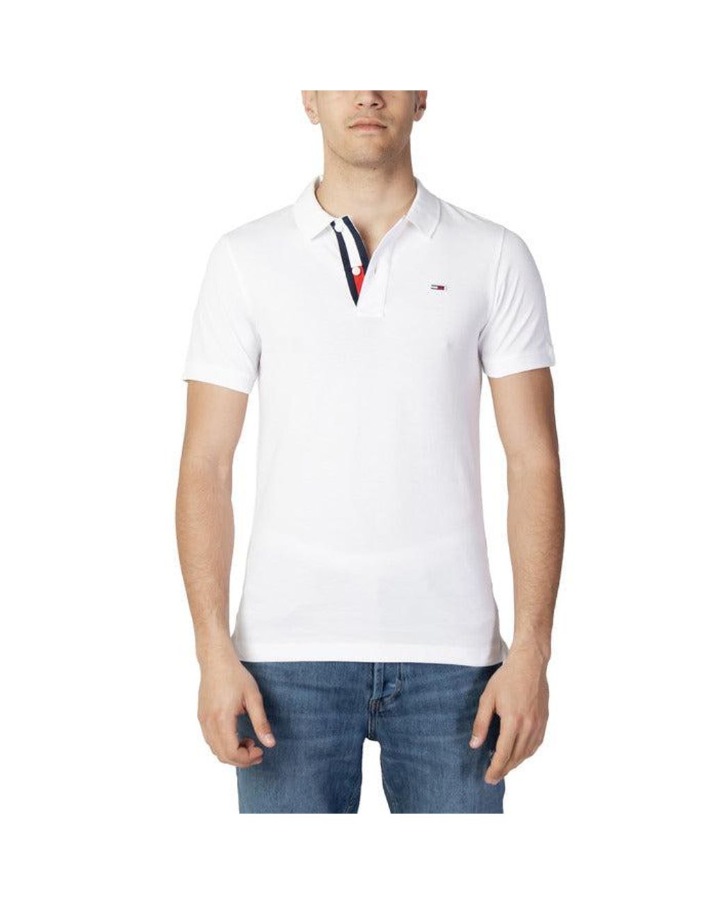 TOMMY HILFIGER JEANS Men Polo in White for Men | Lyst