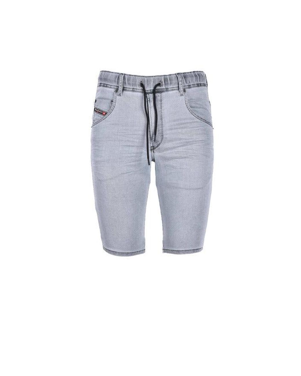 DIESEL Cotton Men Shorts in Grey (Gray 