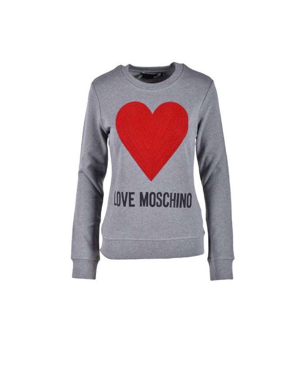 Love moschino heart sweatshirt 2025