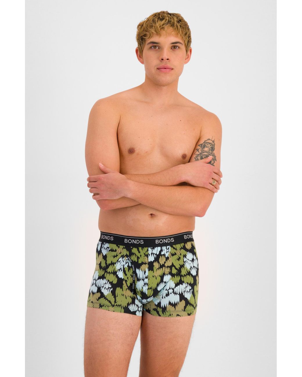 Bonds Green Guyfront Trunk for men