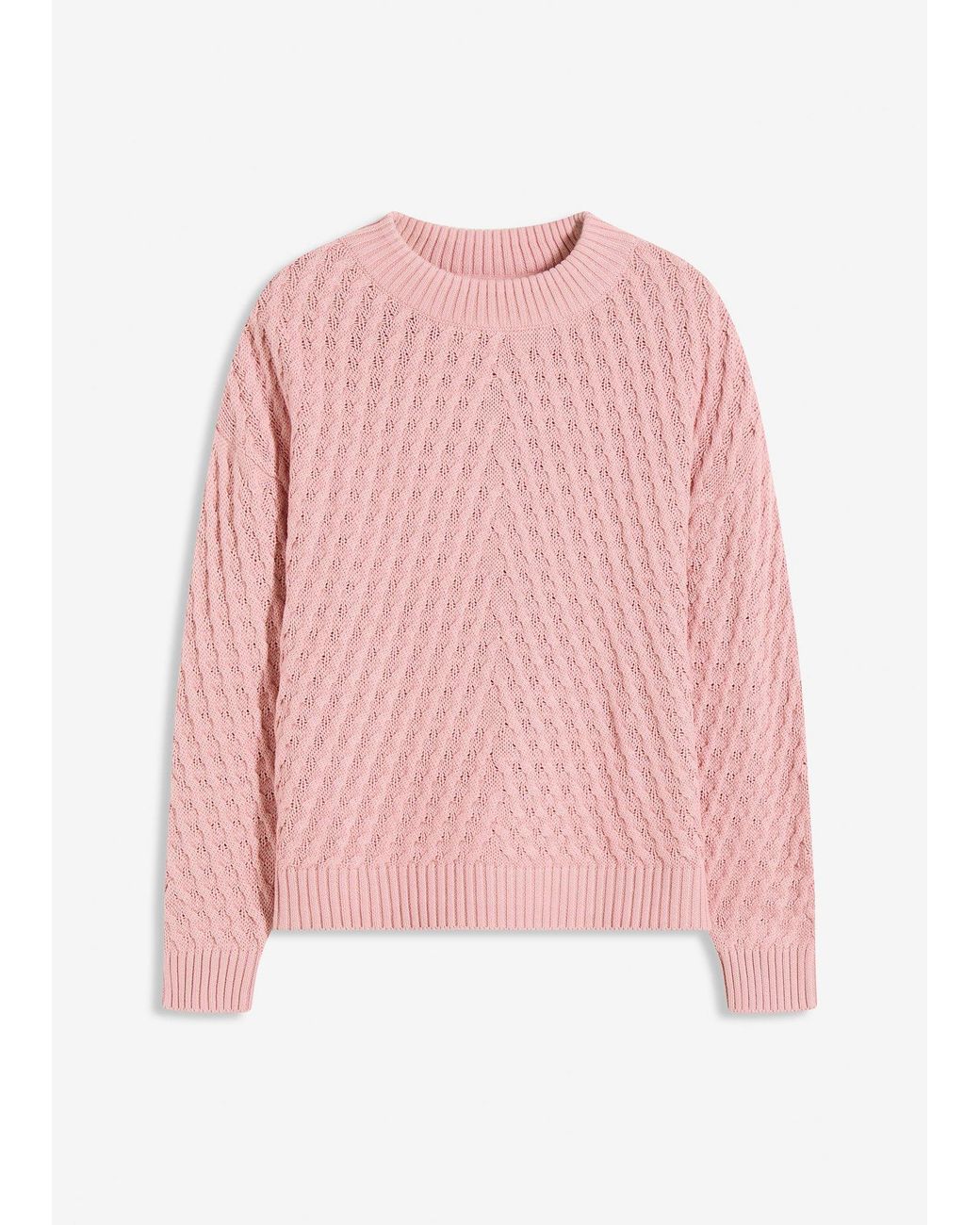 bonprix Pink Boxy-Pullover