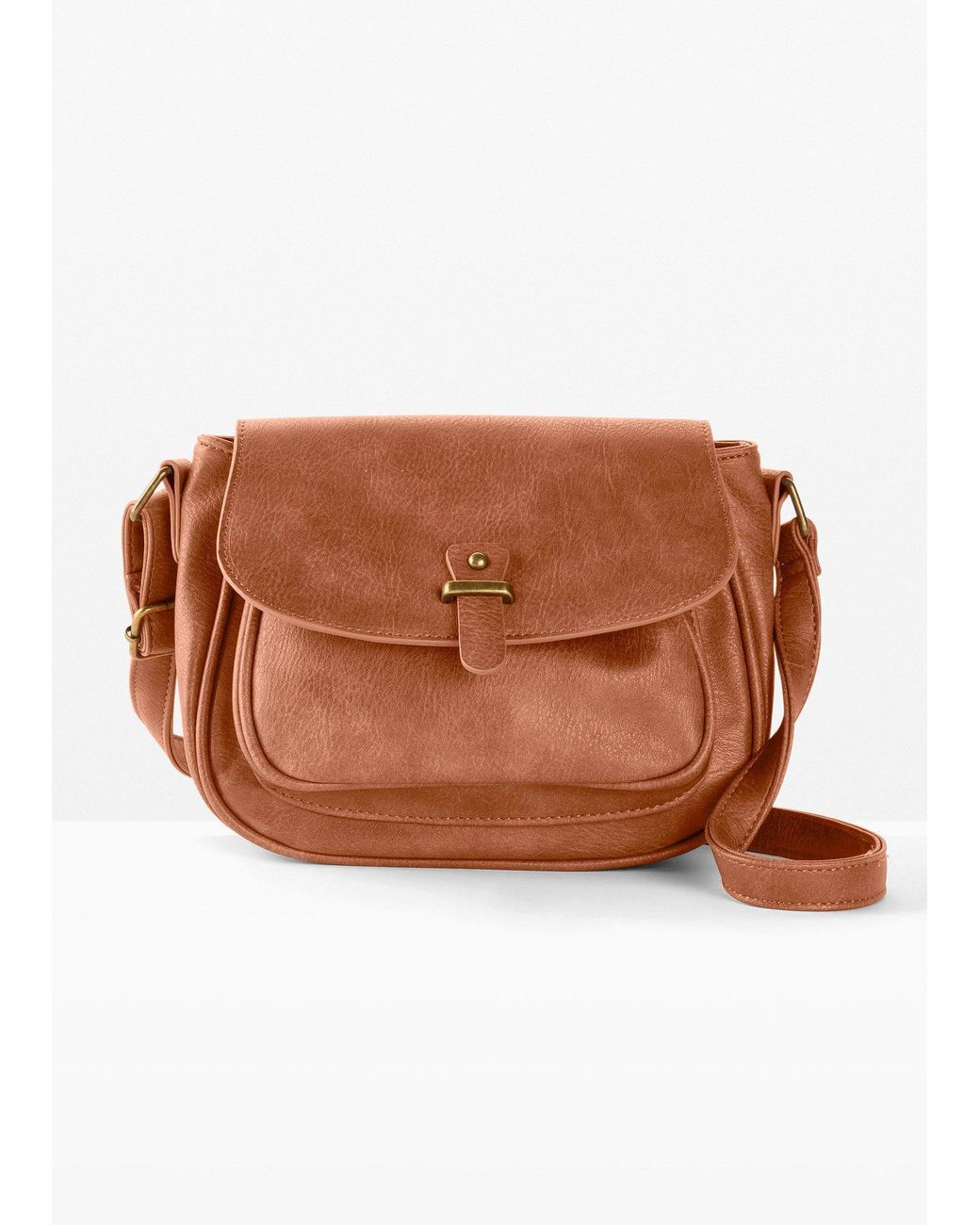 Piccola Borsa A Tracolla Con Fibbia di bonprix in Brown