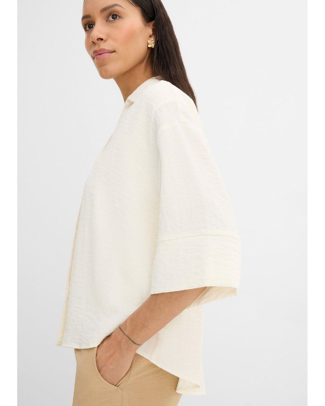 Camicetta Oversize di bonprix in White