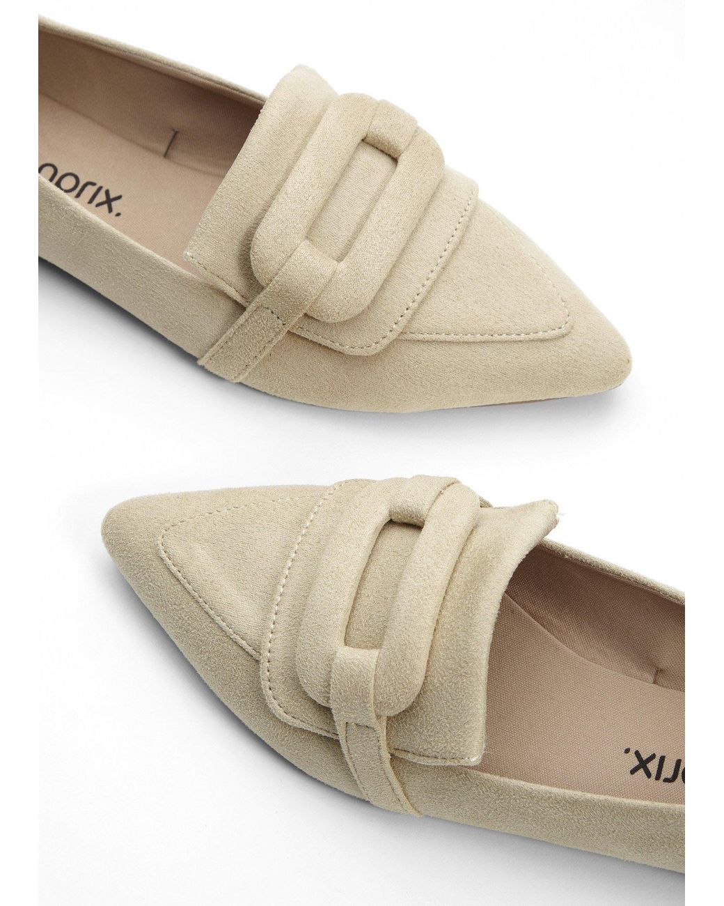 bonprix White Loafer Mit Schnalle