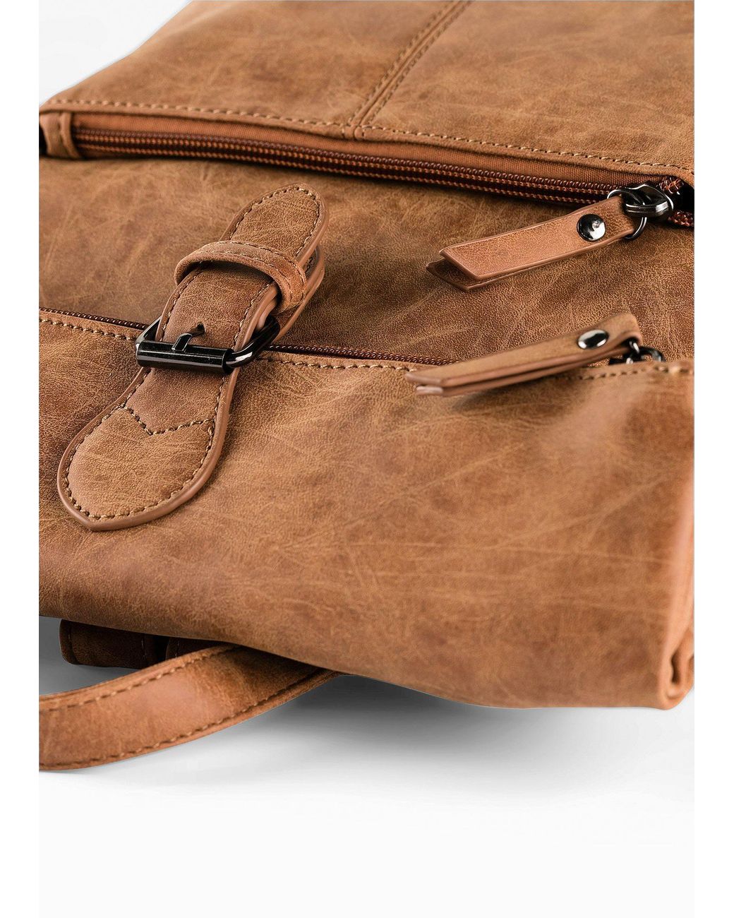 Zaino Con Tasca Esterna E Fibbia di bonprix in Brown