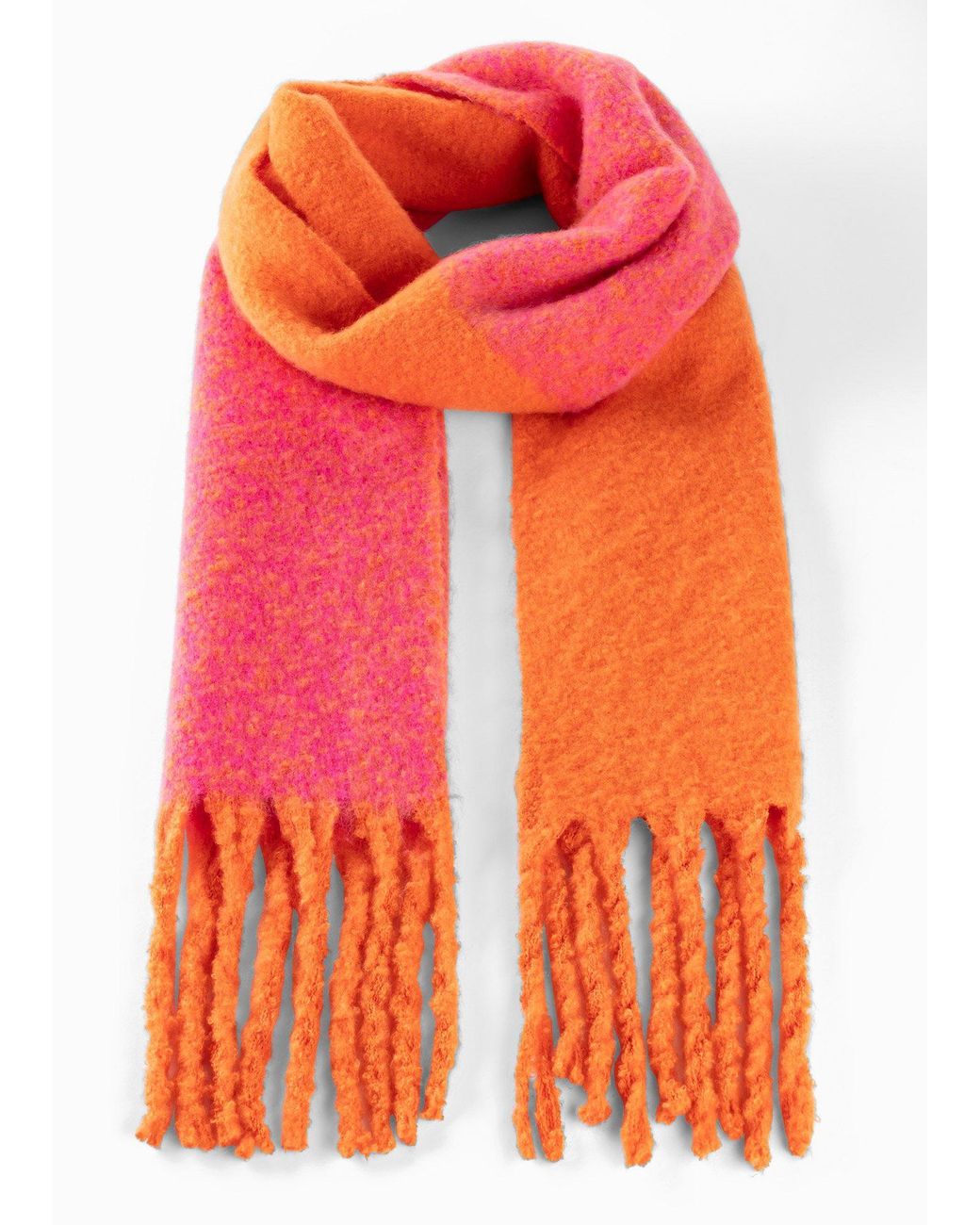 bonprix Orange Xxl-Schal Mit Farbverlauf