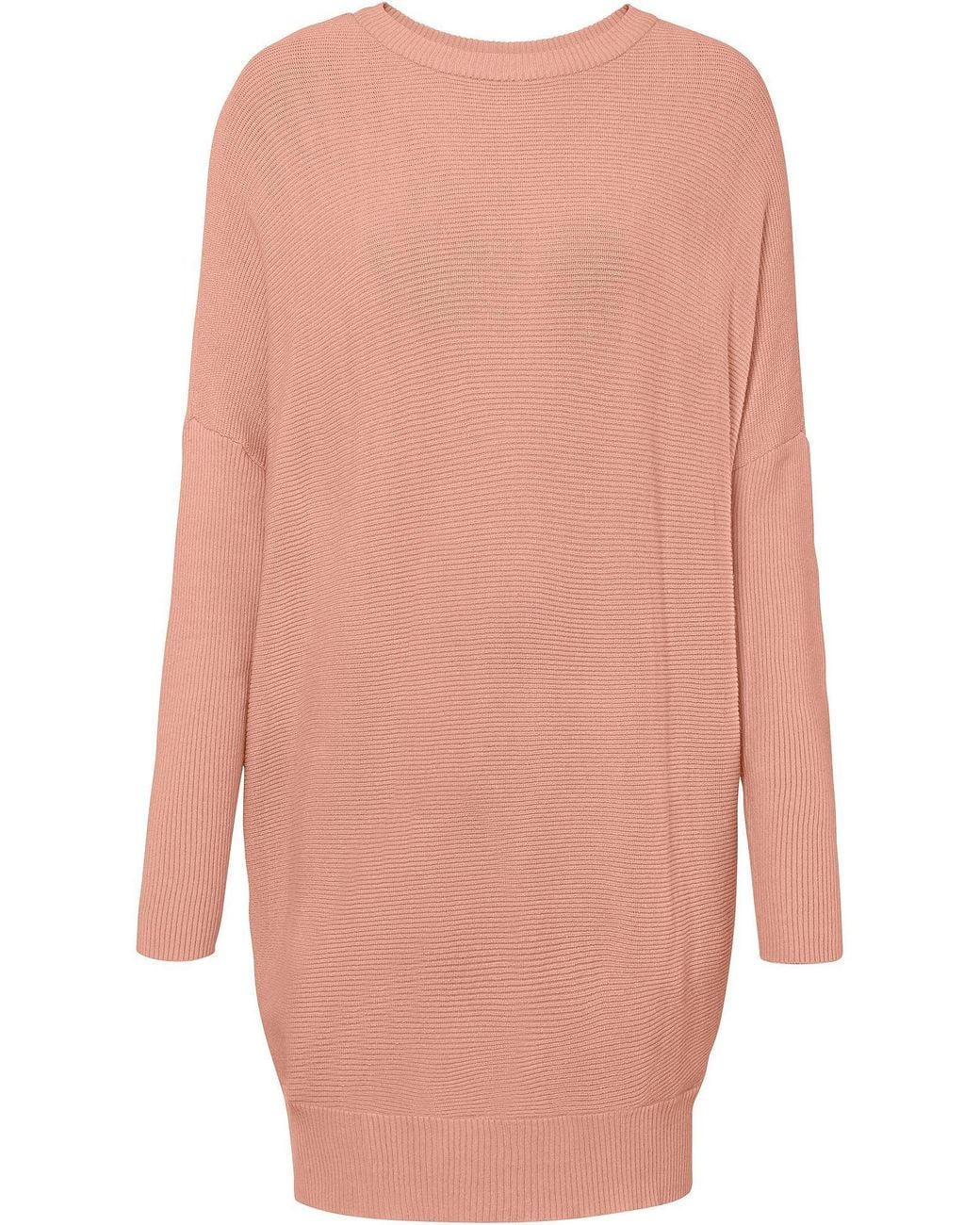 bonprix Pink Long-Pullover Aus Viskose-Mix