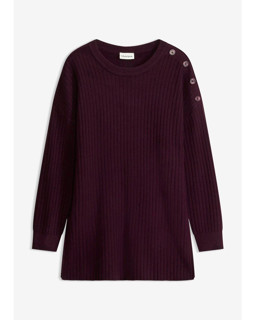 Pull À Boutons Décoratifs bonprix en coloris Purple