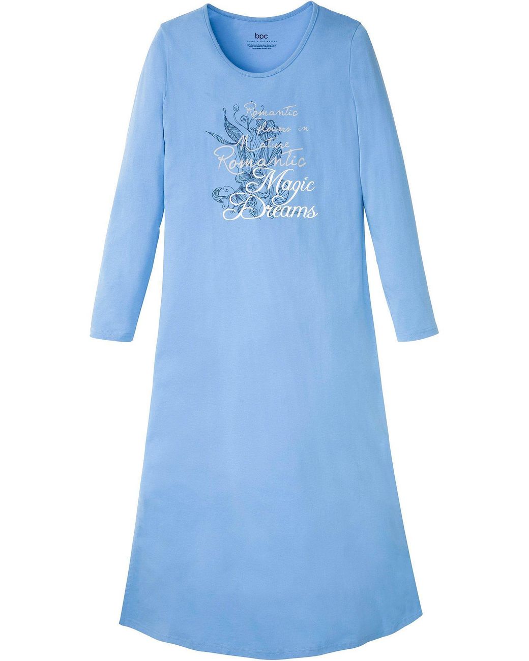 Camicia Da Notte Lunga di bonprix in Blue