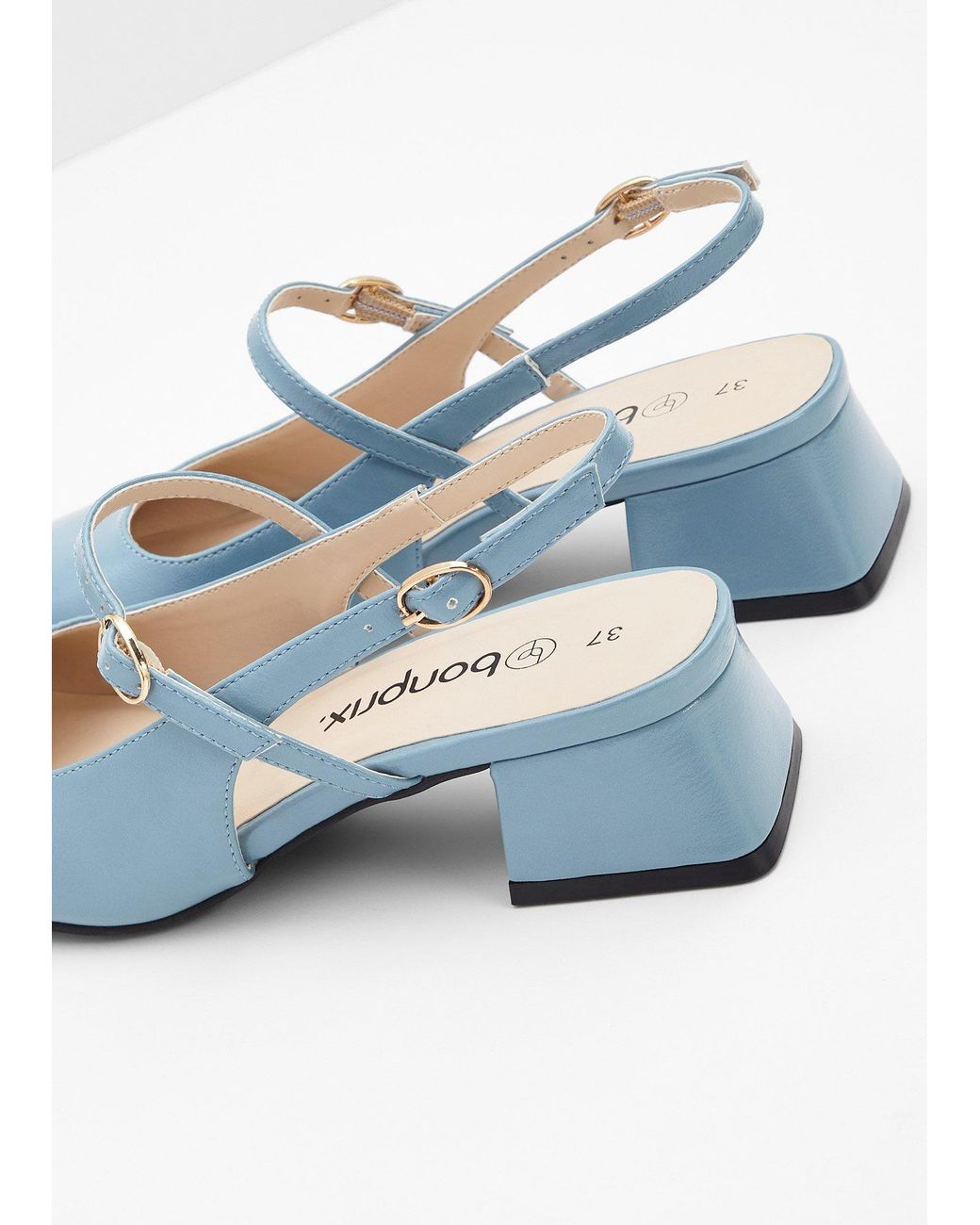 bonprix Blue Slingpumps Mit Riemchen