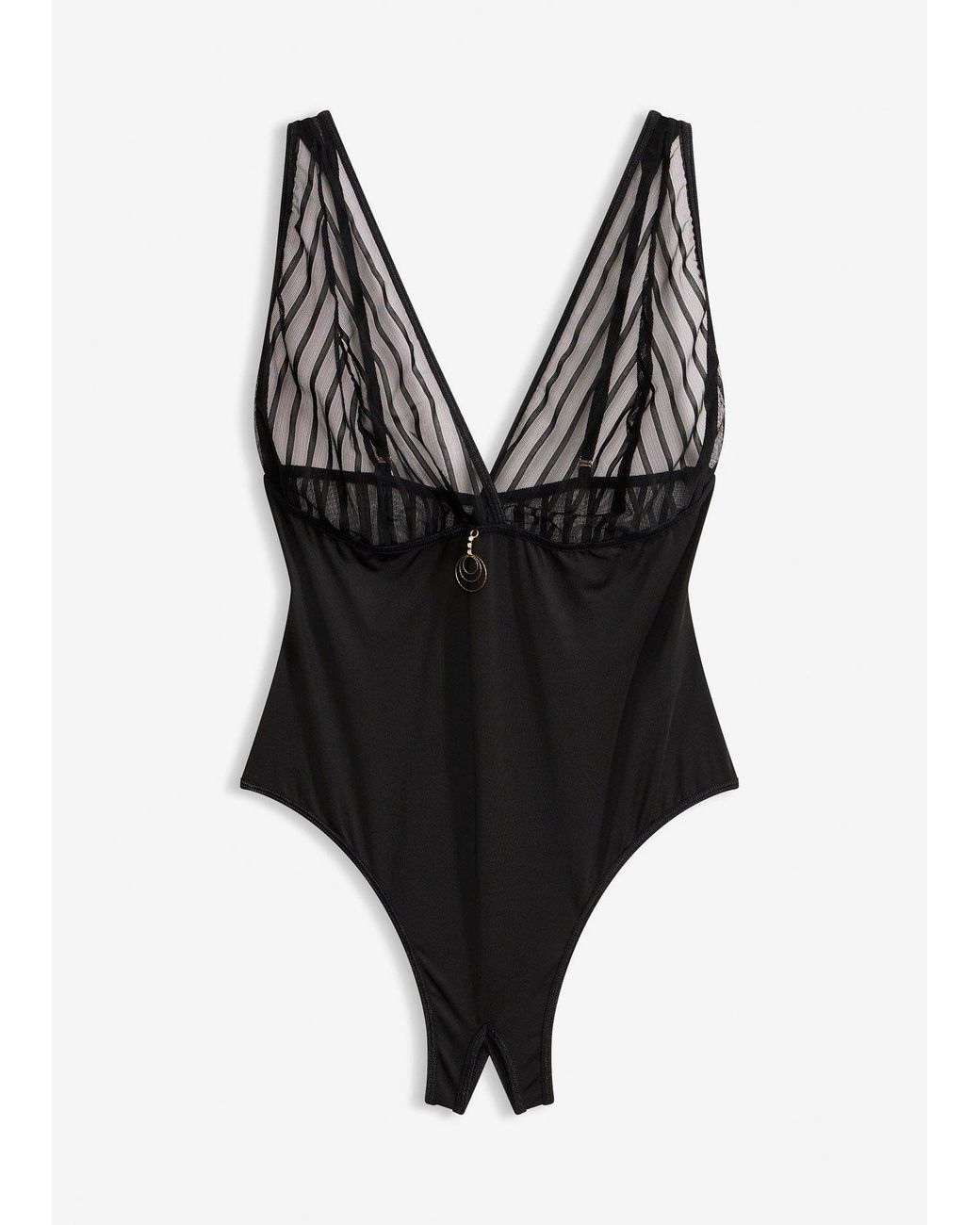 Body-String Ouvert bonprix en coloris Black
