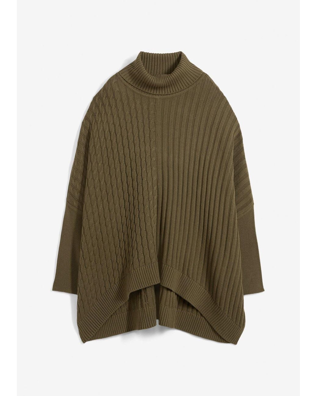 Pull Poncho Oversize bonprix en coloris Green