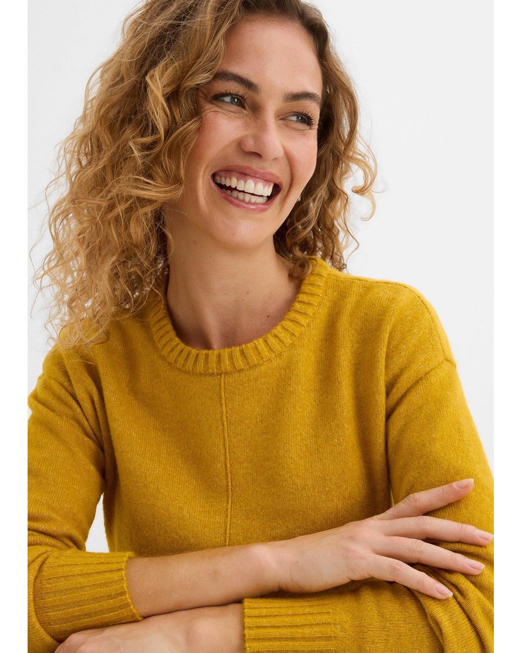 bonprix Yellow Pullover