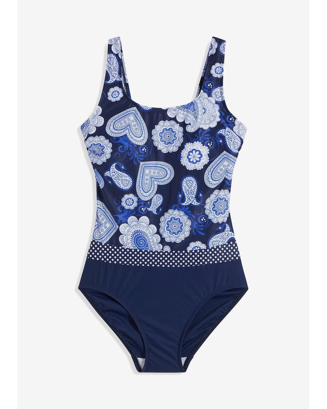 bonprix Corrigerend Badpak, Medium Corrigerend in het Blue