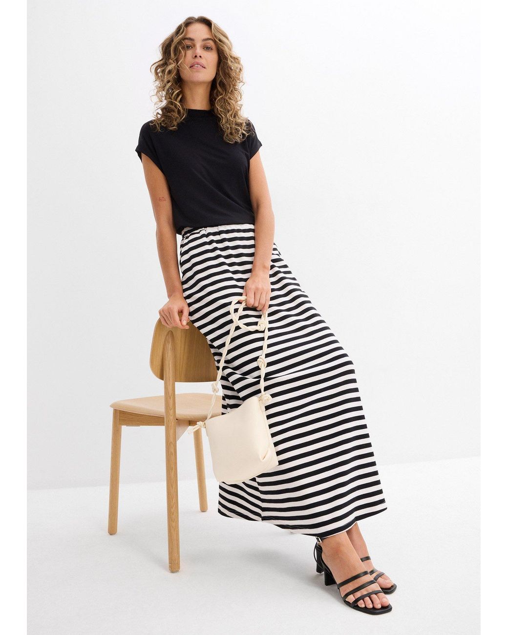 Gonna Lunga di bonprix in Black