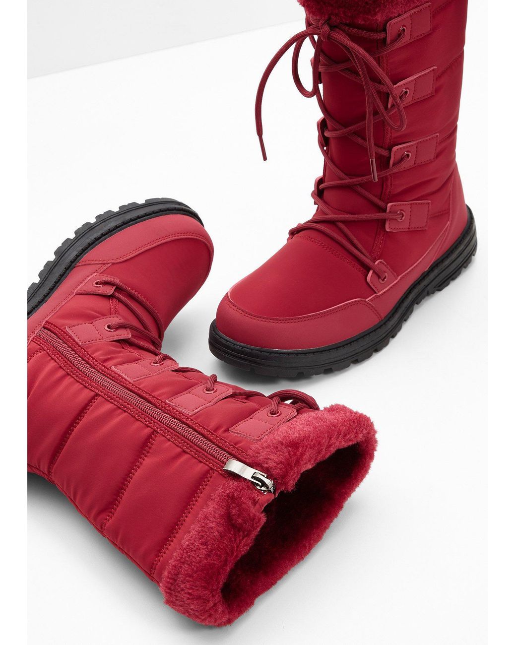 bonprix Red Schnürstiefel
