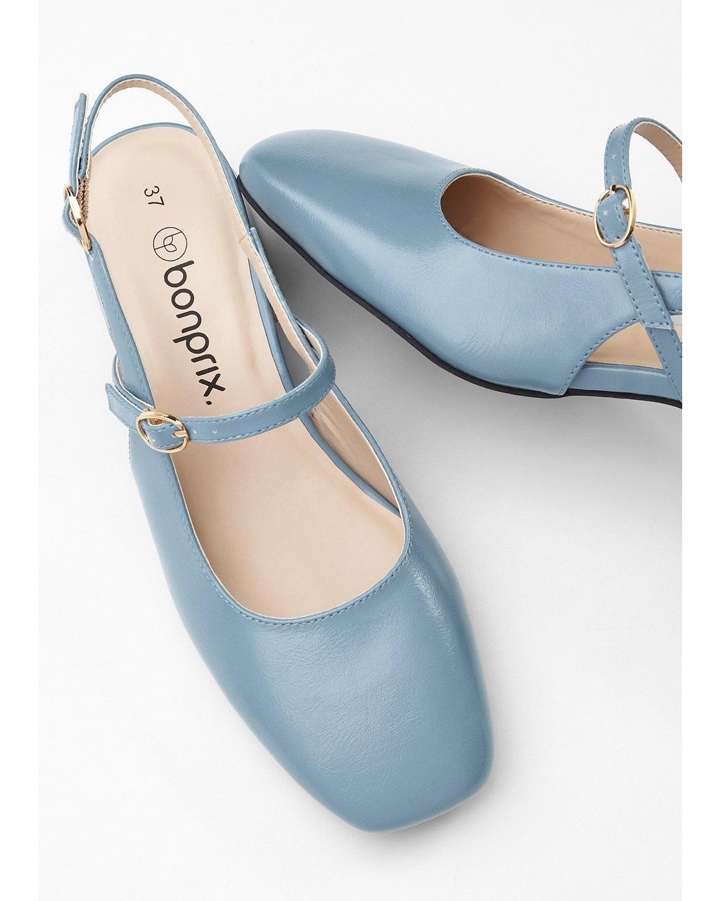 bonprix Blue Slingpumps Mit Riemchen