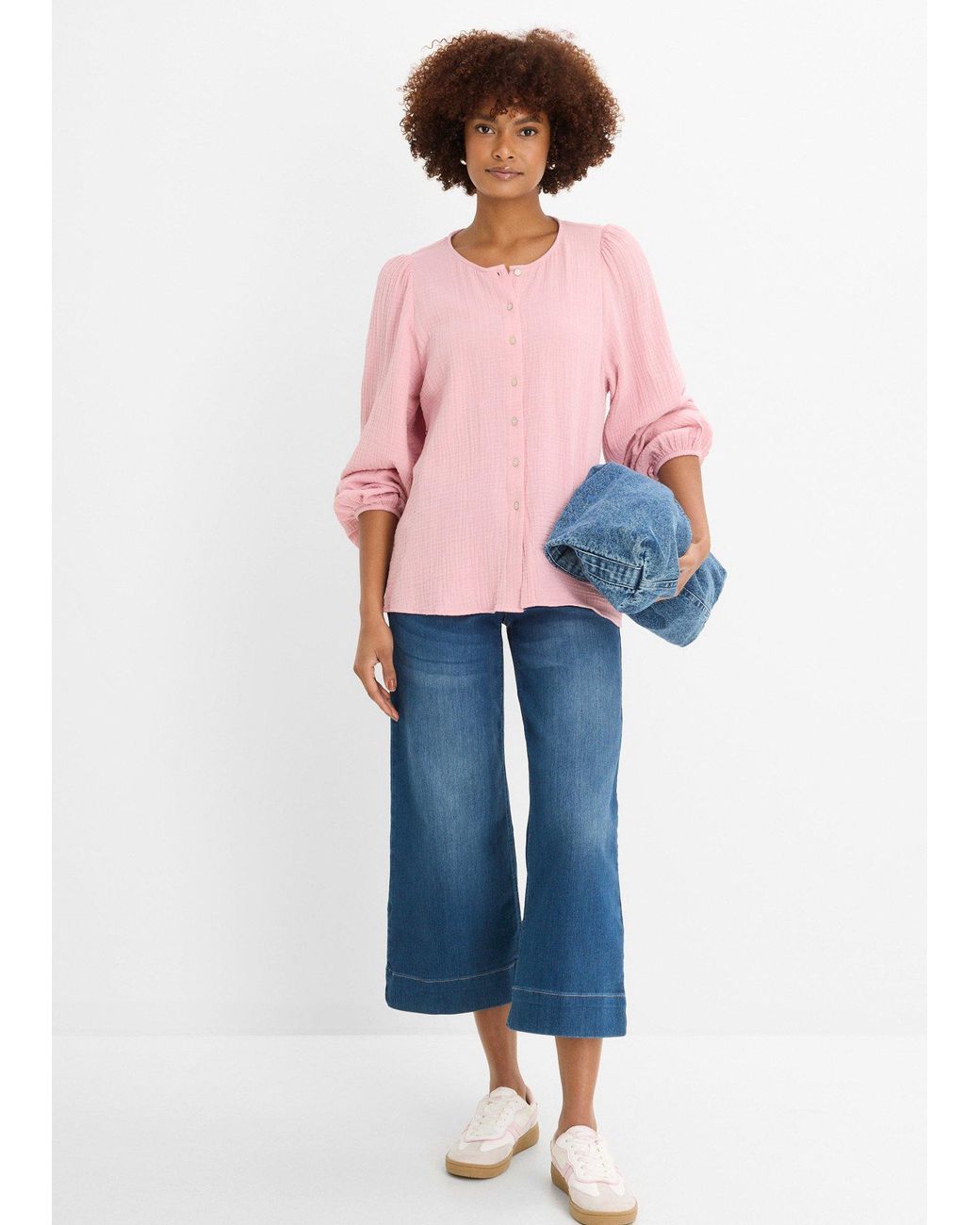 Camicetta Oversize di bonprix in Pink