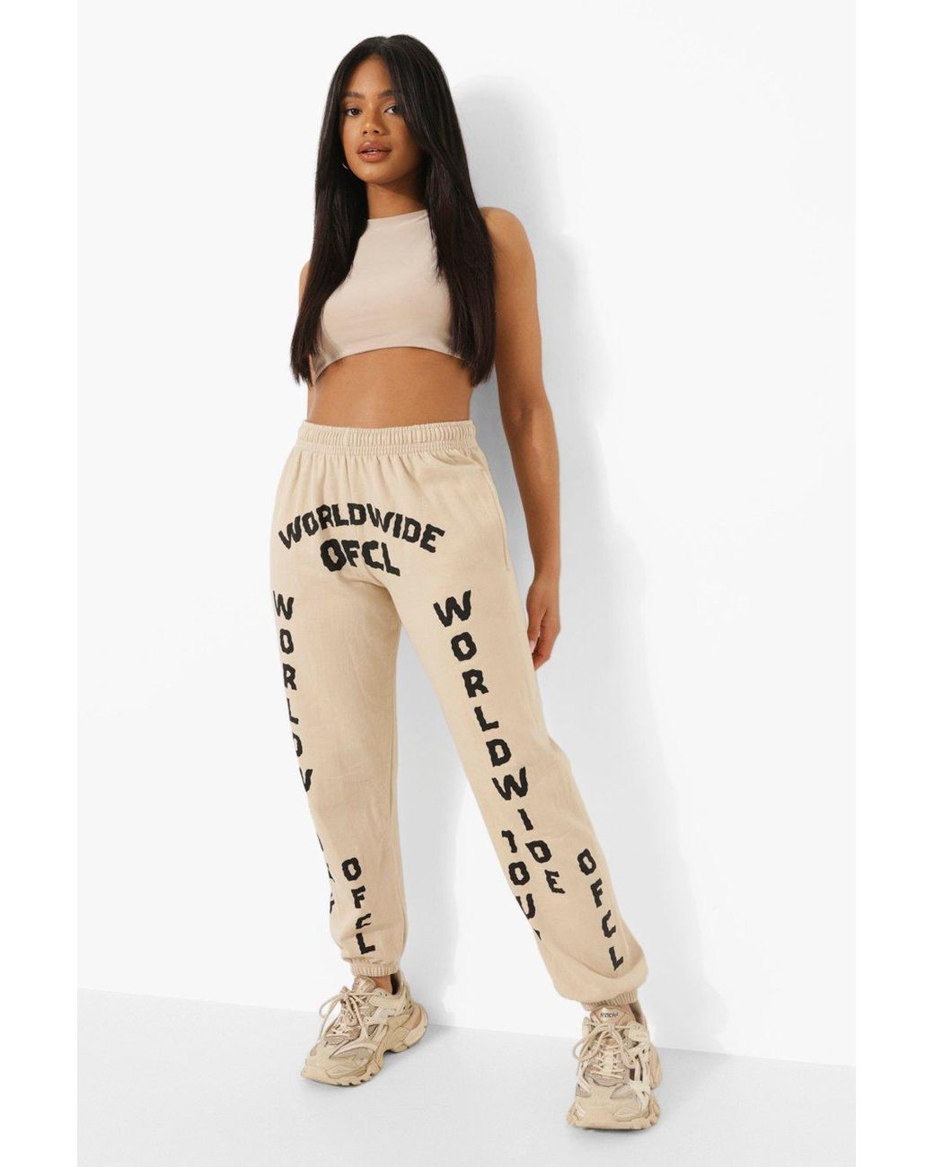 Boohoo Worldwide Ofcl Printed Joggers in | Lyst