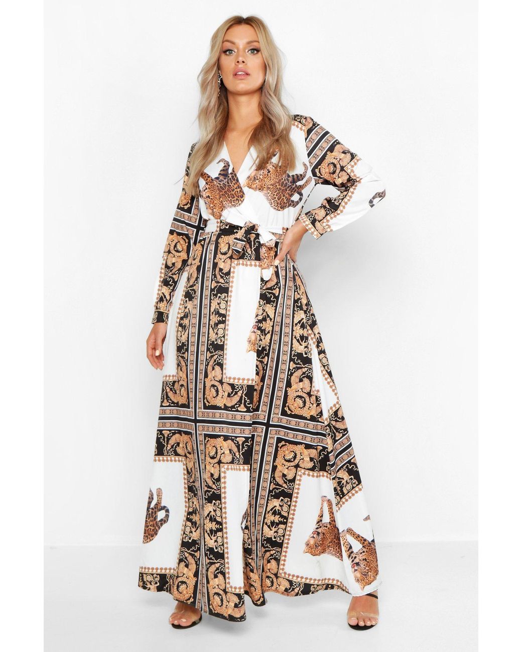 next chain print dress