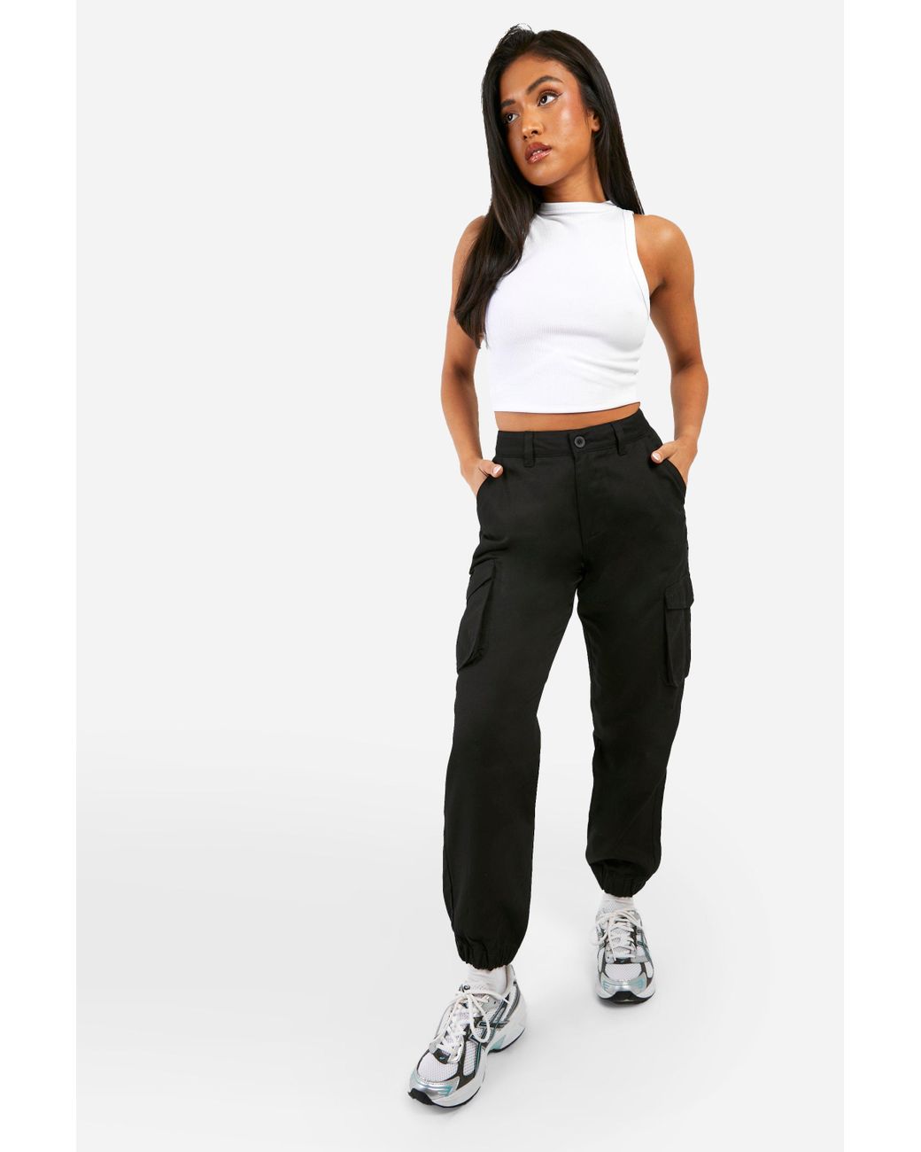 Petite cargo joggers new arrivals