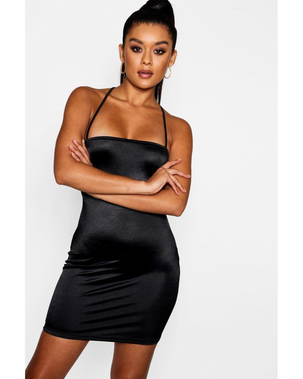 square neck strappy dress