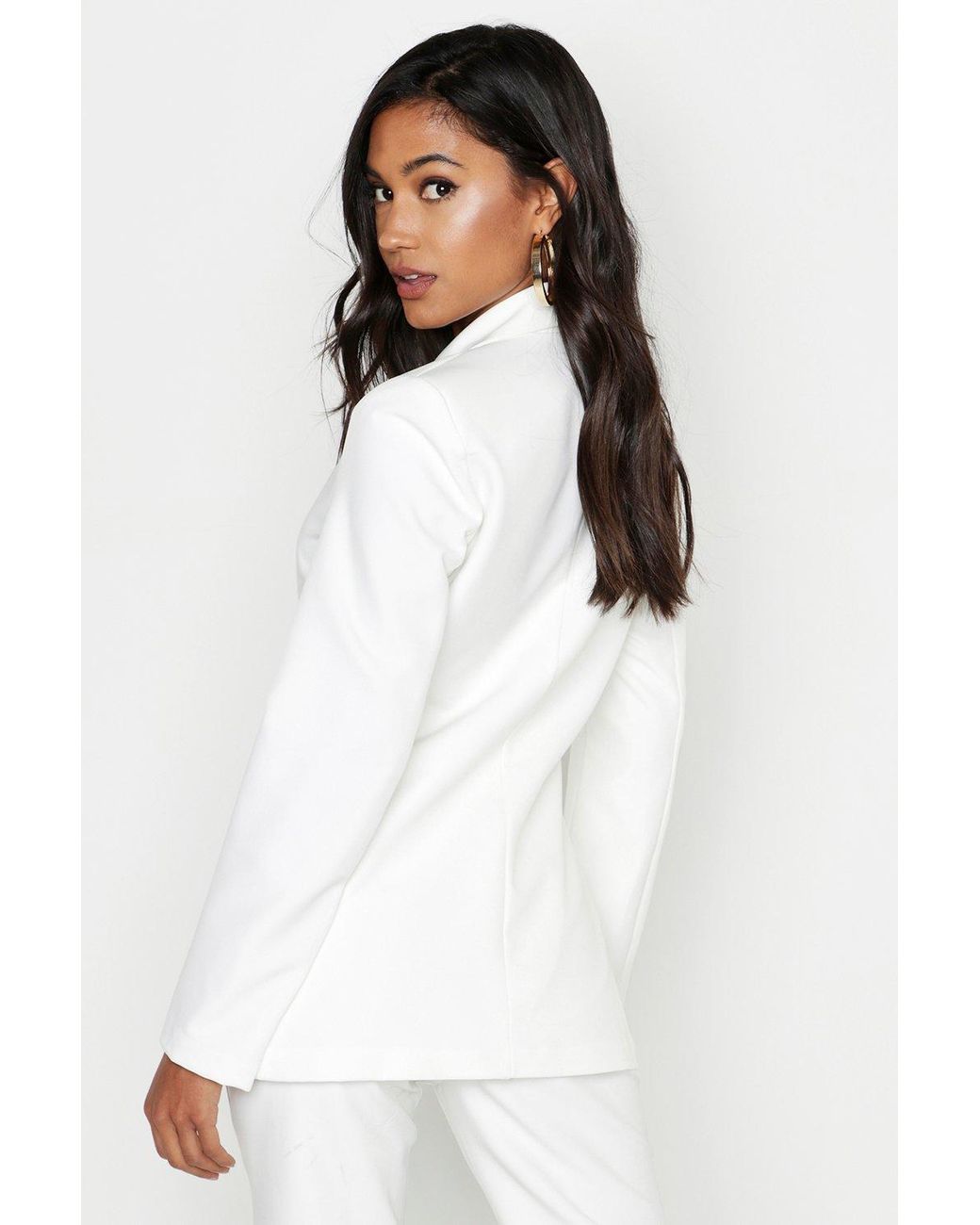 boohoo cream jacket