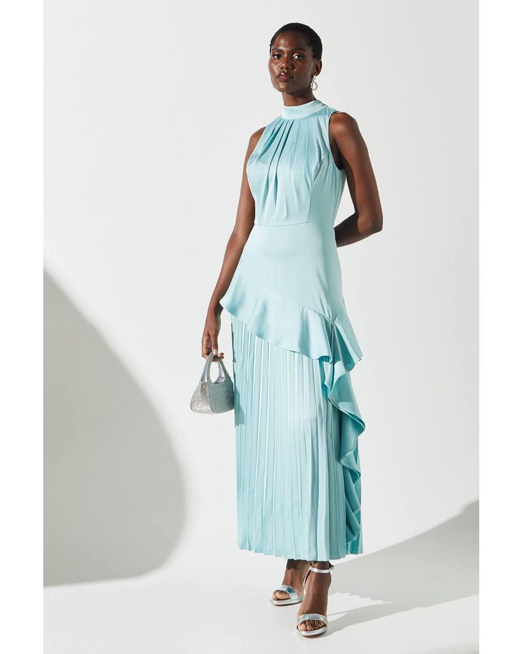 blue dress for baby girl Daphne Dress / Coastal Blue – walker&wade main image 0
