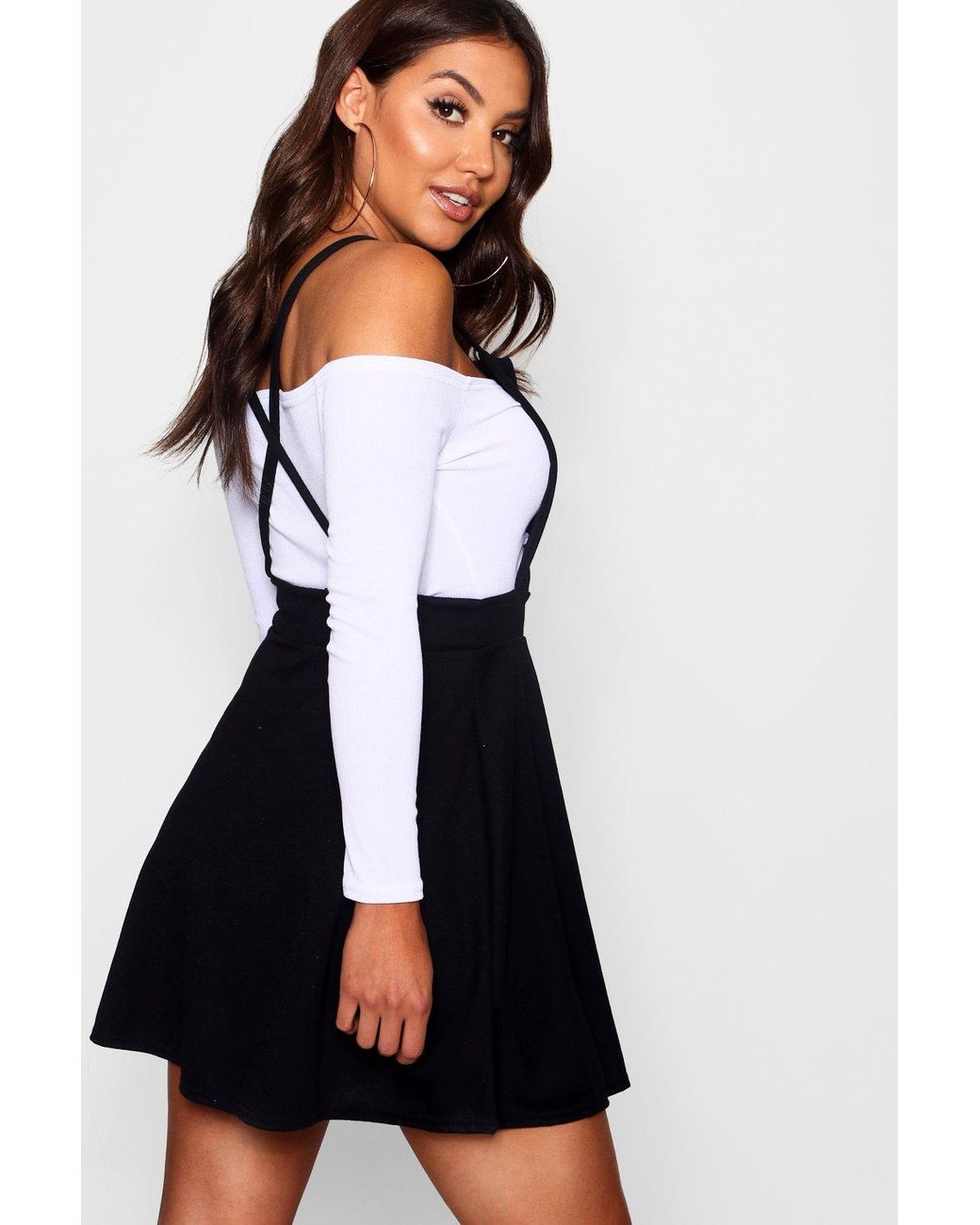 back pinafore dress