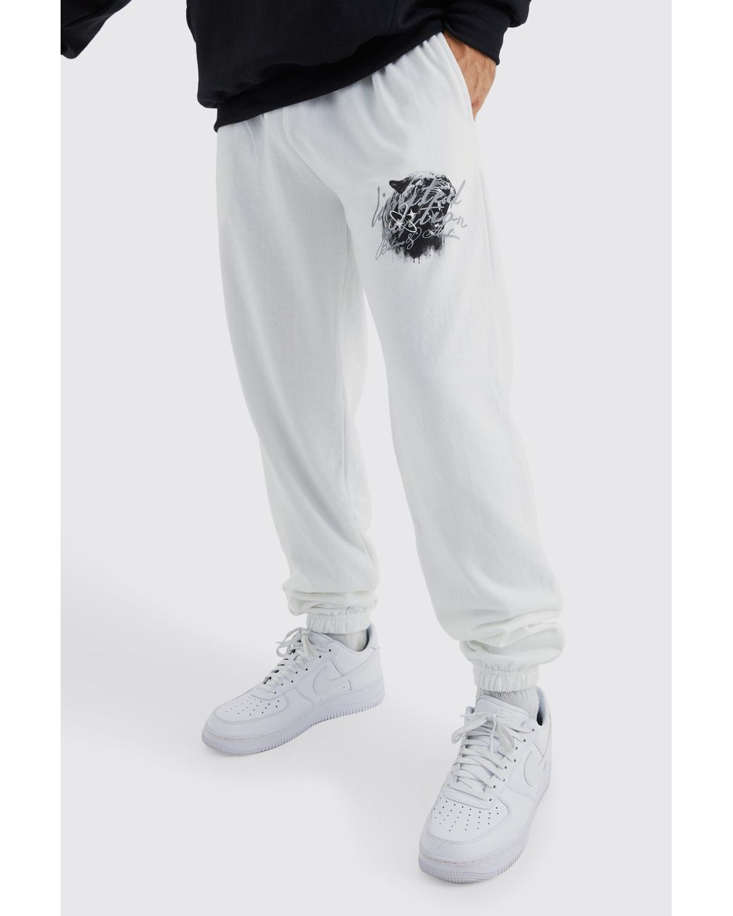 BoohooMAN Jogginghose mit Limited Edition Print in Weiß für Herren | Lyst DE