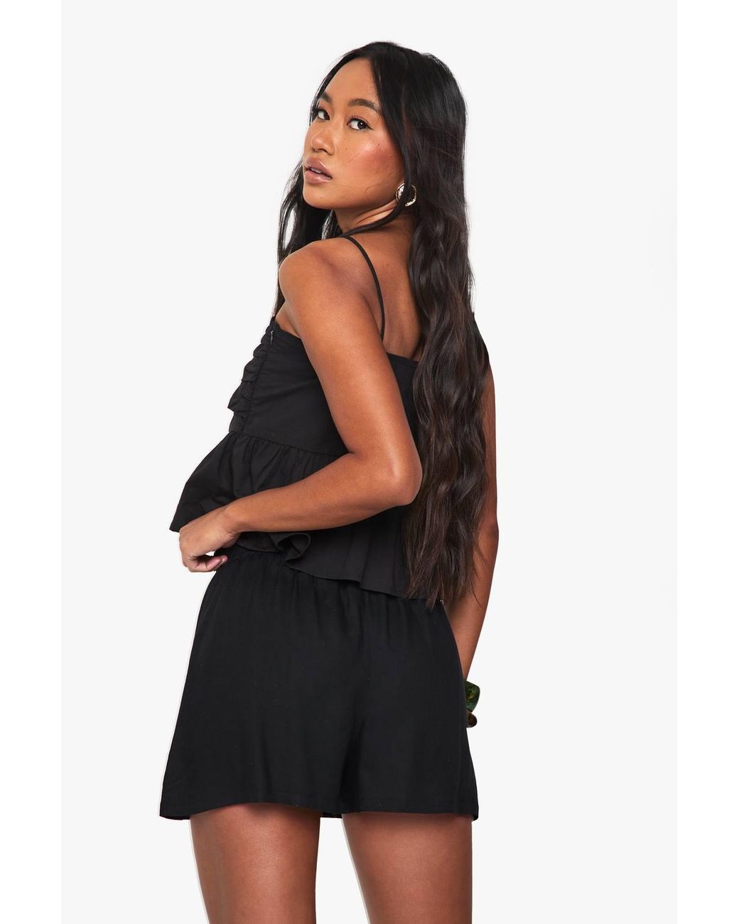 Boohoo Black Basic Flippy Shorts