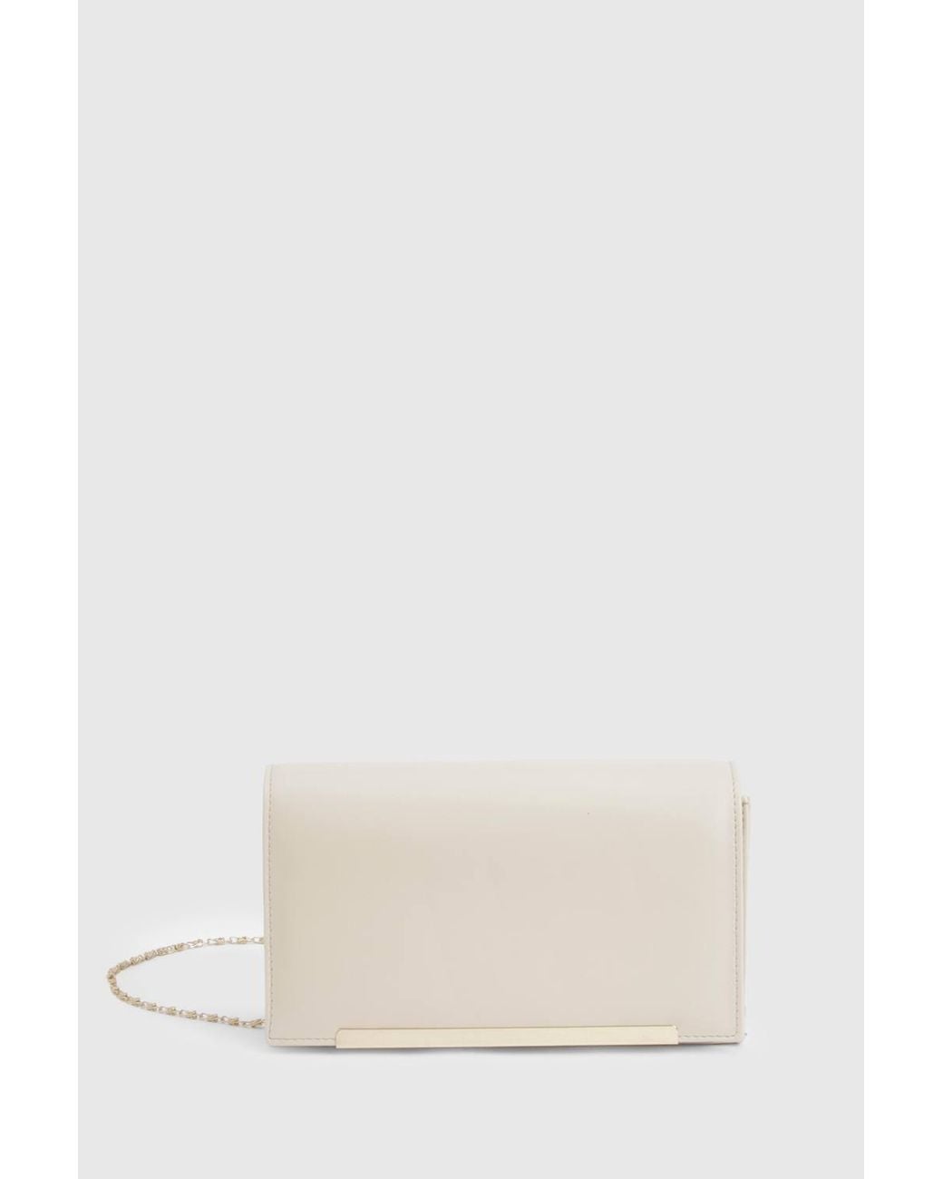 Boohoo Natural Large Structured Crossbody Bag