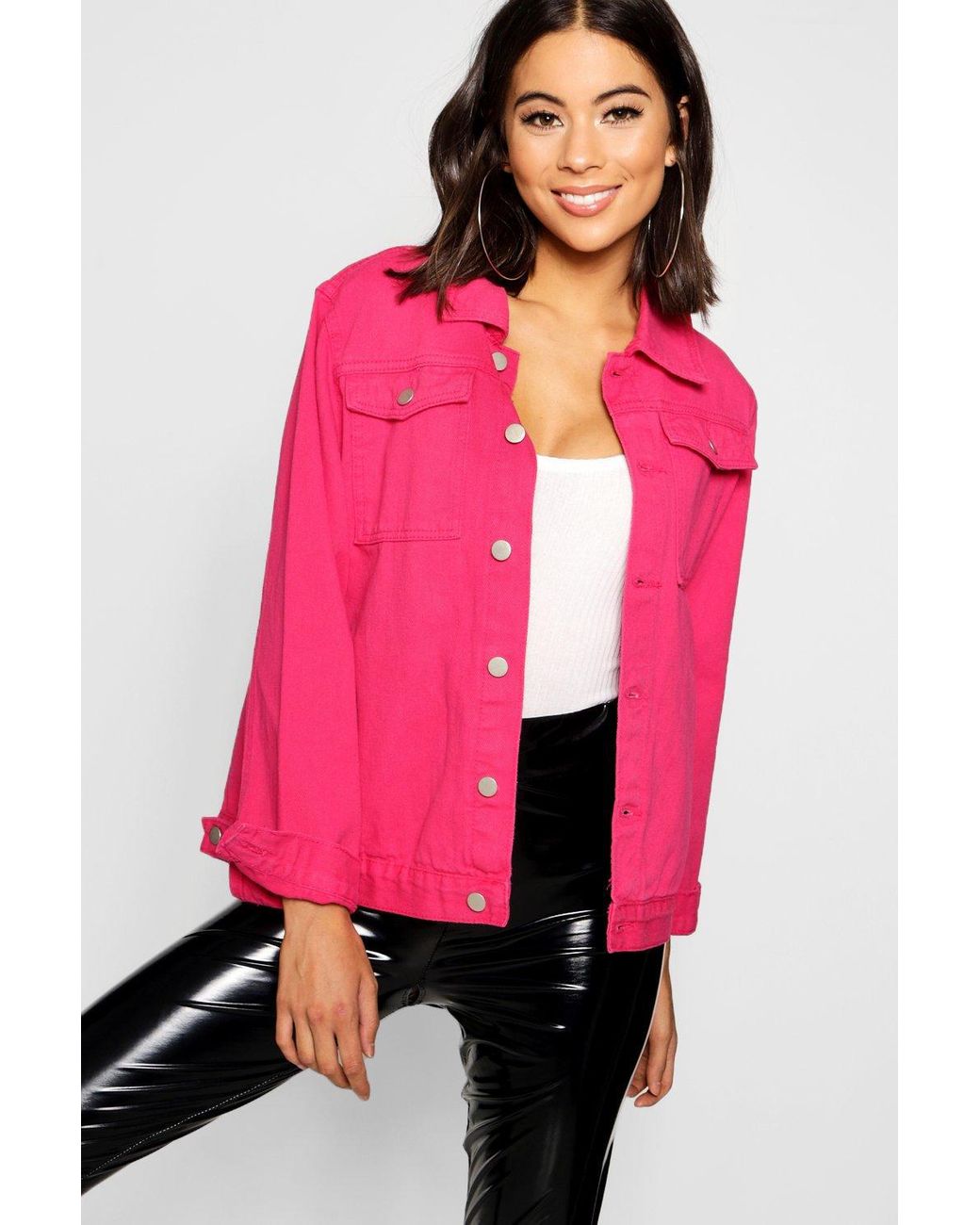Women's Pink Denim Vest Sleeveless Jacket – Accessorwise