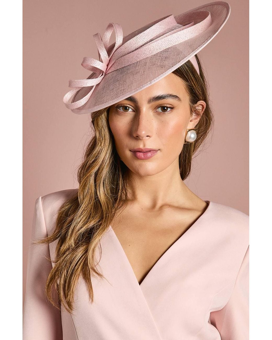 Coast Pink Loop Detail Disc Fascinator