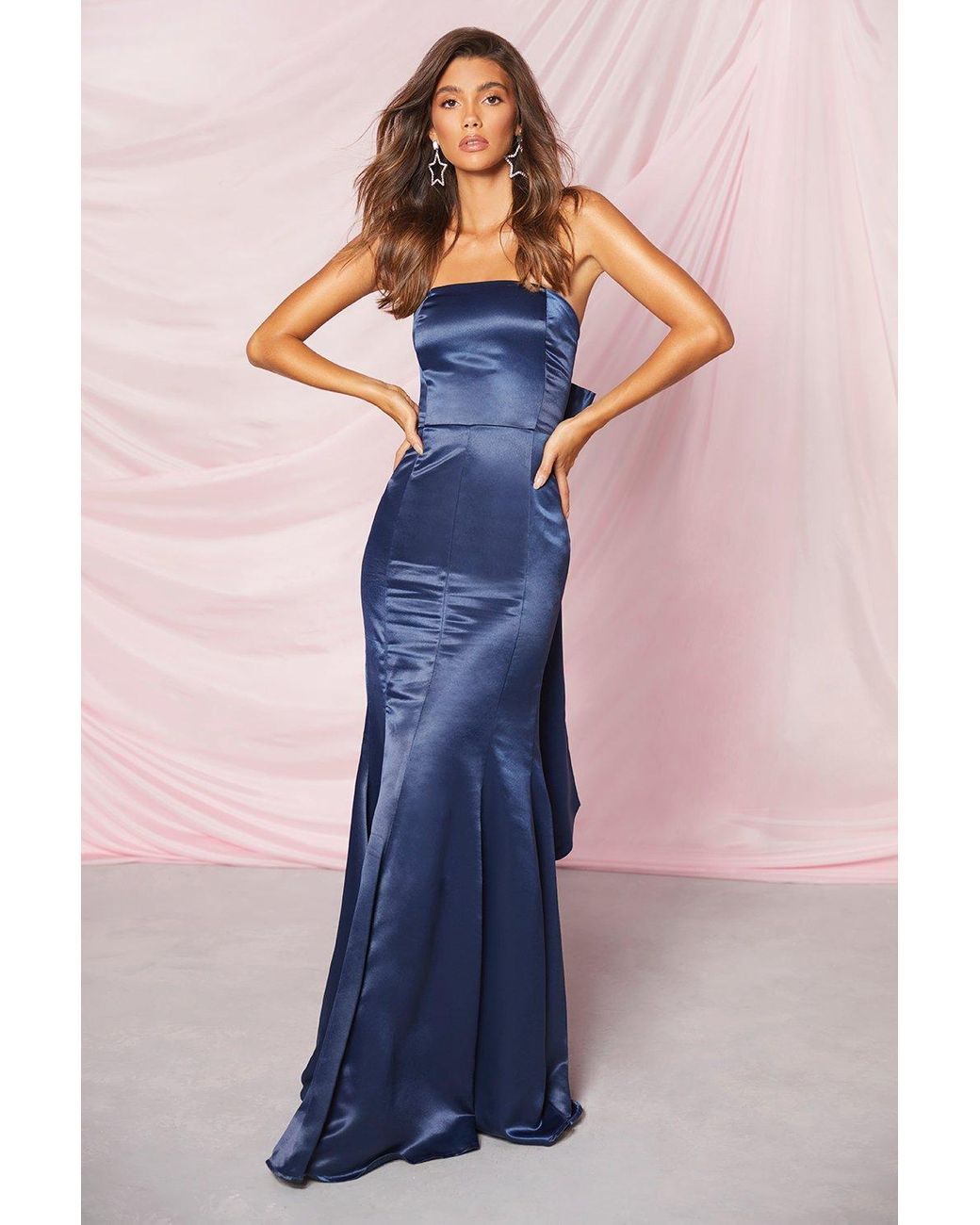navy occasion maxi dress
