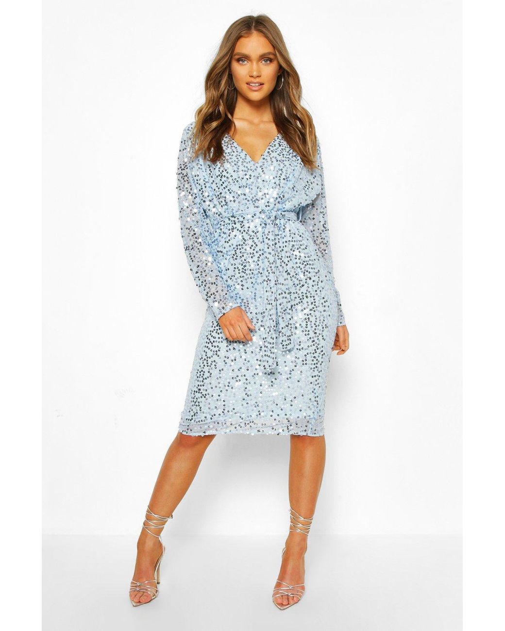 robe a sequin boohoo