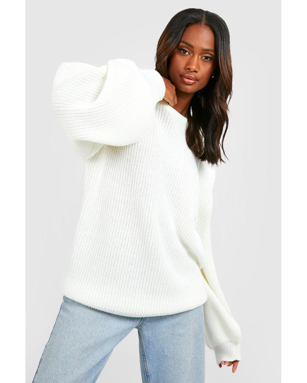 Boohoo white deals jumper