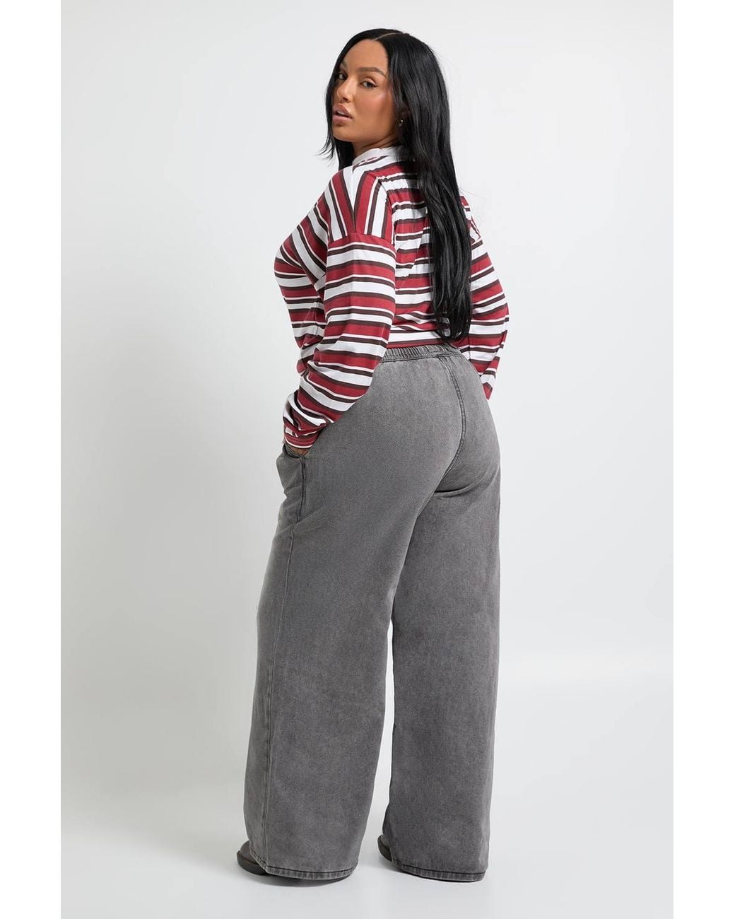 Boohoo Black Plus Elasticated Waist Jean