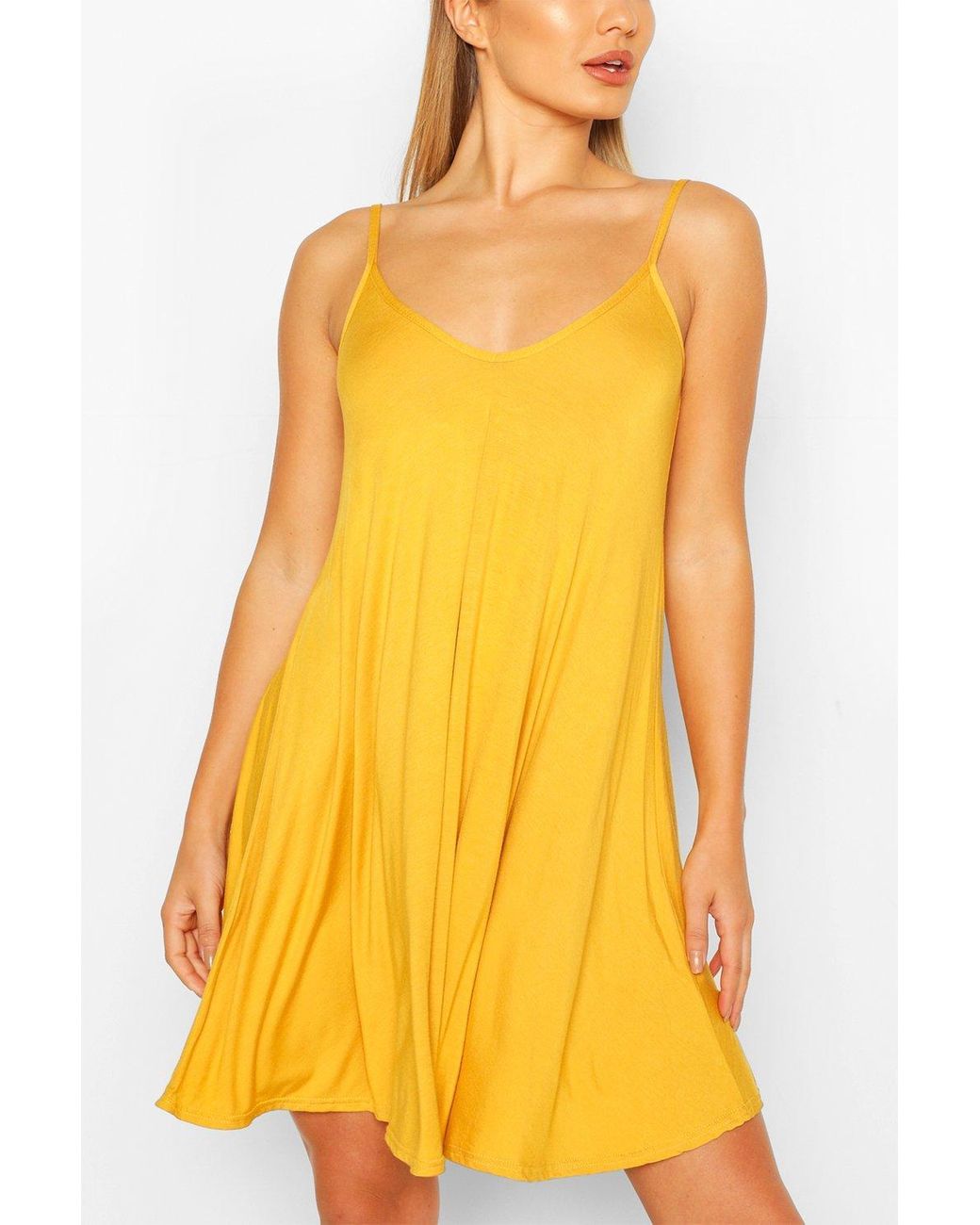 yellow swing dress