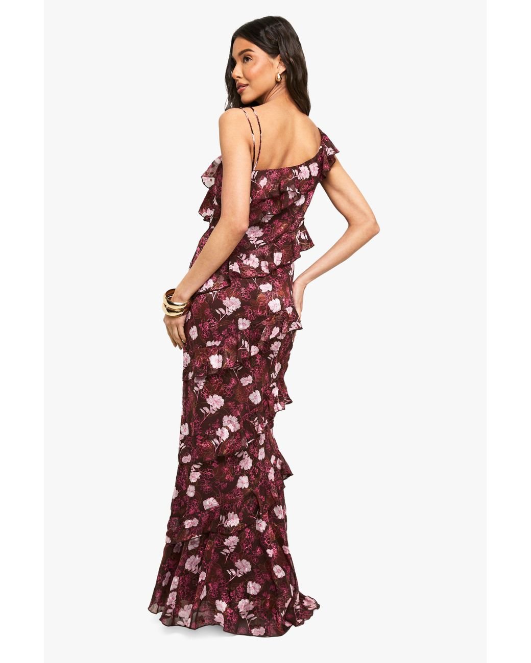 Boohoo Vestidos Hombro Descubierto Manga Larga Vestido Mini De