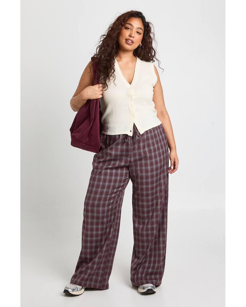 Boohoo White Plus Lightweight Button Through Waistcoat